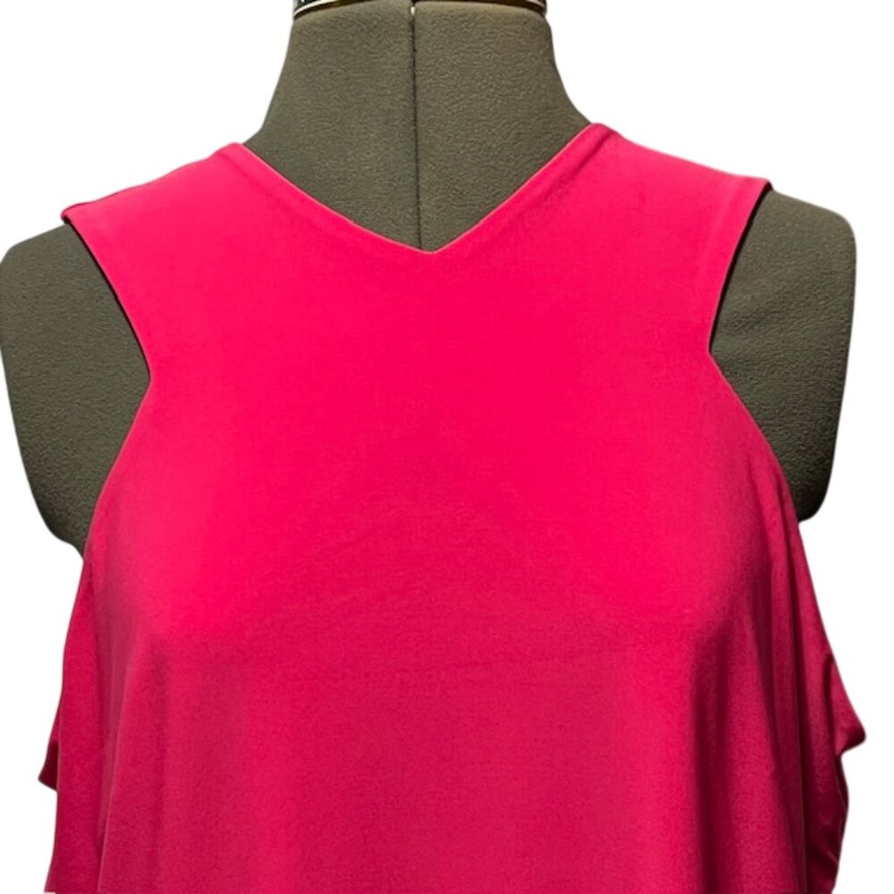 LAUREN RALPH LAUREN 1X Sleeveless V Neck Blouse Zipper Closure On The Back NWT - Picture 7 of 16